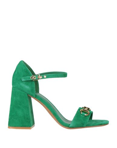 Jeffrey Campbell Woman Sandals Green Size 10 Soft Leather