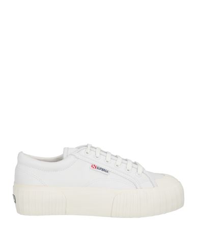 Shop Superga Woman Sneakers White Size 5 Textile Fibers