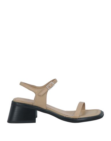 Shop Vagabond Shoemakers Woman Sandals Sand Size 7 Bovine Leather In Beige