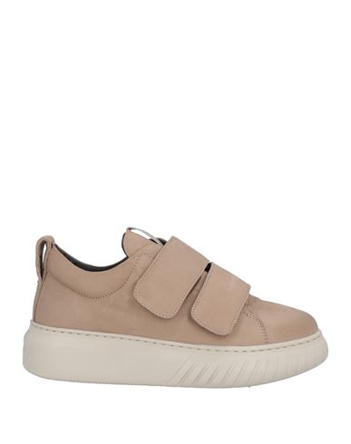Andìa Fora Woman Sneakers Khaki Size 10 Soft Leather In Beige