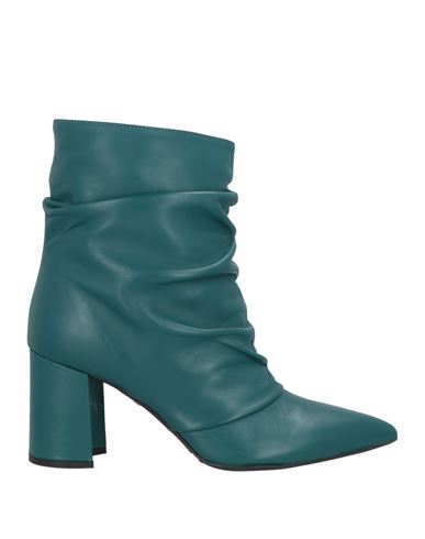 Silvia Rossini Woman Ankle Boots Deep Jade Size 9 Soft Leather In Green