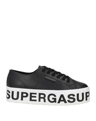 Superga Woman Sneakers Black Size 9.5 Textile Fibers