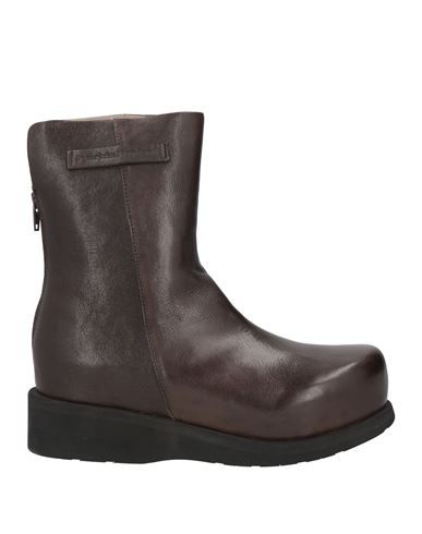 Patrizia Bonfanti Woman Ankle Boots Dark Brown Size 10 Soft Leather
