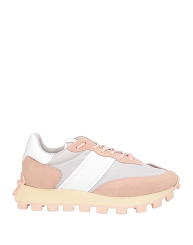 Shop Tod's Woman Sneakers Blush Size 12 Leather, Textile Fibers In Pink