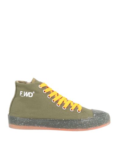 F Wd F_wd Woman Sneakers Military Green Size 5 Textile Fibers