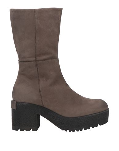 Shop Patrizia Bonfanti Woman Ankle Boots Lead Size 8 Leather In Grey