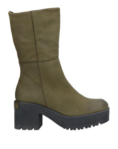 Patrizia Bonfanti Woman Ankle Boots Military Green Size 11 Soft Leather