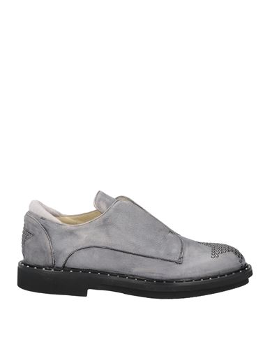 Lorena Antoniazzi Woman Loafers Light Grey Size 10 Soft Leather