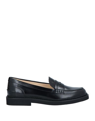 Tod's Woman Loafers Black Size 6.5 Soft Leather