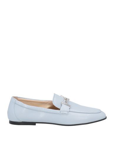 Tod's Woman Loafers Sky Blue Size 7 Soft Leather