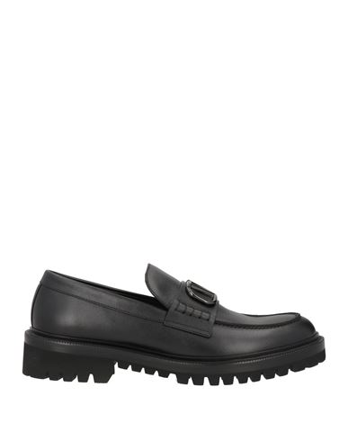 Valentino Garavani Man Loafers Black Size 12 Soft Leather