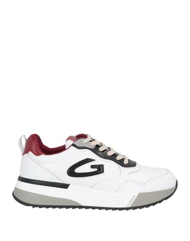 Alberto Guardiani Man Sneakers White Size 12 Soft Leather