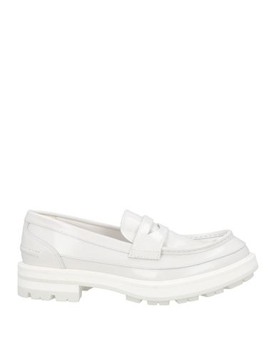 Alexander Mcqueen Man Loafers Off White Size 8 Soft Leather