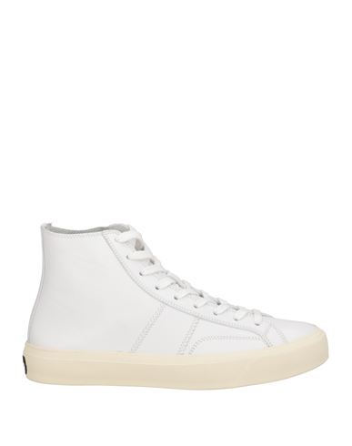 Tom Ford Man Sneakers White Size 8 Calfskin