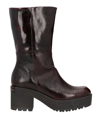 Patrizia Bonfanti Woman Ankle Boots Deep Purple Size 11 Soft Leather