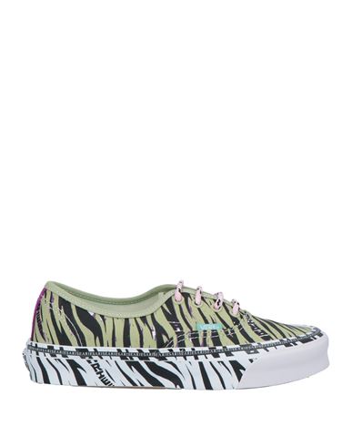 Vault By Vans X Aries Woman Sneakers Light Green Size 8 Textile Fibers, Soft Leather