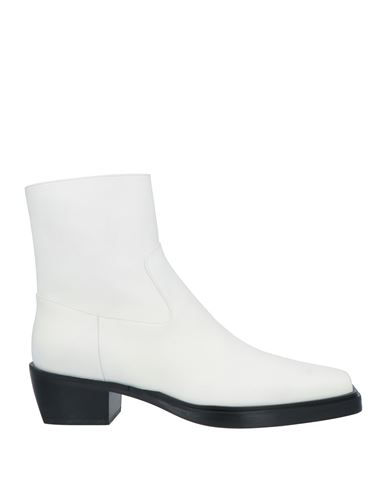 Gia X Pernille Teisbaek Woman Ankle Boots Ivory Size 8.5 Soft Leather In White
