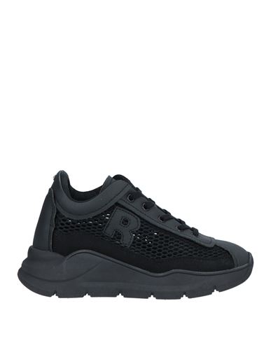 Rucoline Woman Sneakers Black Size 7 Polyester, Polyurethane, Nylon, Resin