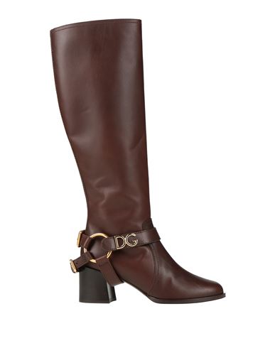 Shop Dolce & Gabbana Woman Boot Brown Size 6.5 Calfskin