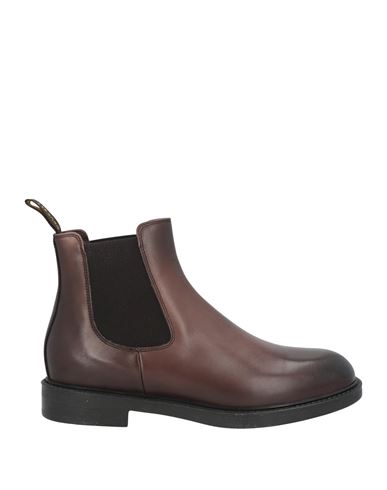 Doucal's Beatles Leather Chelsea Boots In Ebony,brown