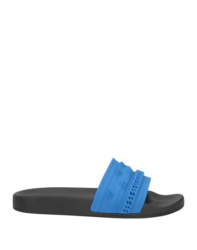 Shop Amiri Man Sandals Blue Size 12 Rubber