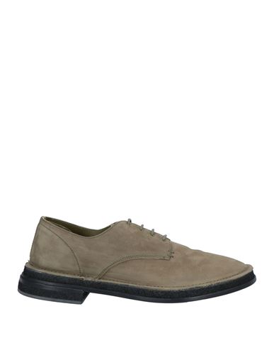 Premiata Man Lace-up Shoes Sage Green Size 12 Soft Leather