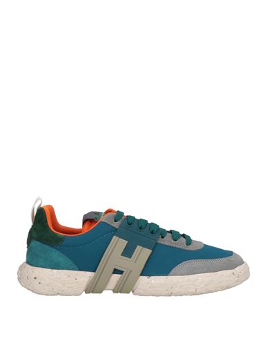 Shop Hogan 3r Woman Sneakers Deep Teal Size 8 Soft Leather, Textile Fibers In Green