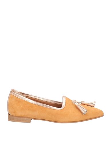 Islo Isabella Lorusso Woman Loafers Apricot Size 10 Soft Leather In Orange