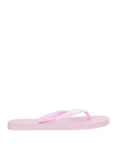 Philipp Plein Woman Toe Strap Sandals Pink Size 10-11 Rubber