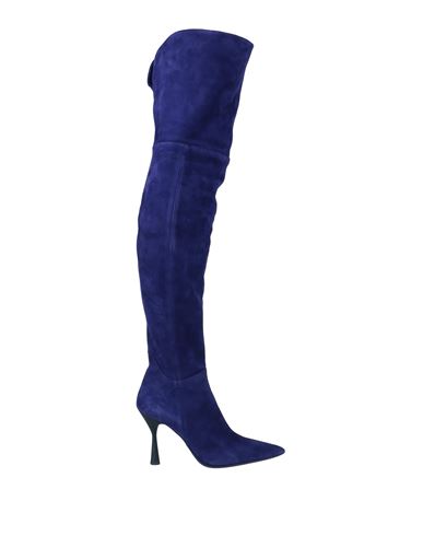 Agl Attilio Giusti Leombruni Agl Woman Knee Boots Purple Size 11 Soft Leather