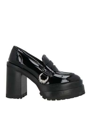 Agl Attilio Giusti Leombruni Agl Woman Loafers Black Size 8 Soft Leather
