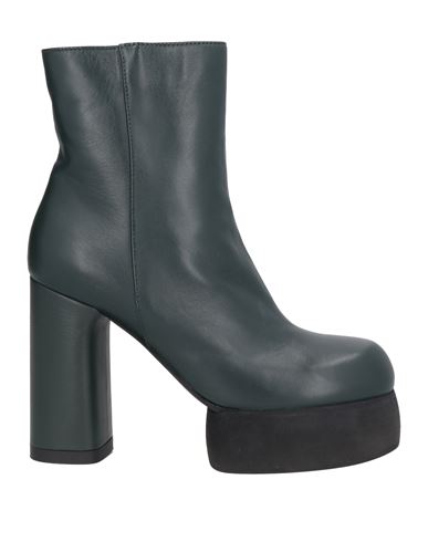 Agl Attilio Giusti Leombruni Agl Woman Ankle Boots Dark Green Size 10 Soft Leather
