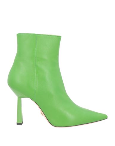 Lola Cruz Woman Ankle Boots Green Size 7 Soft Leather