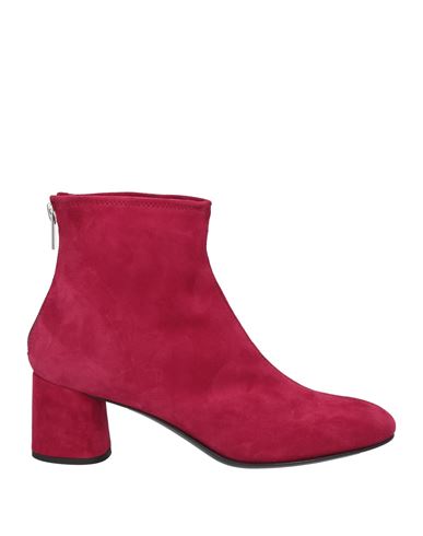 Agl Attilio Giusti Leombruni Agl Woman Ankle Boots Garnet Size 12 Soft Leather In Red