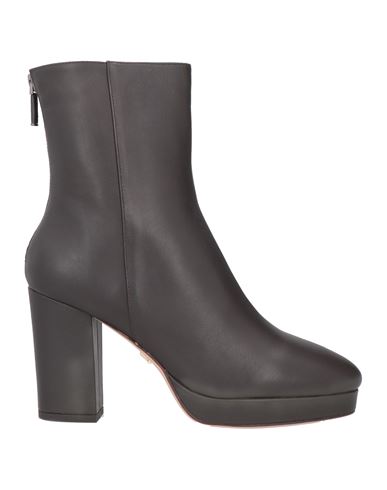 Shop Lola Cruz Woman Ankle Boots Dark Brown Size 5 Soft Leather