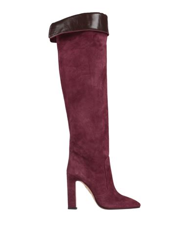 Shop Aquazzura Woman Boot Deep Purple Size 10 Soft Leather