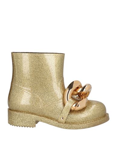 JW ANDERSON JW ANDERSON WOMAN ANKLE BOOTS GOLD SIZE 10 RUBBER