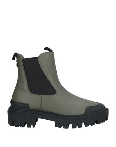 Steve Madden Woman Ankle Boots Military Green Size 7.5 Soft Leather In Green