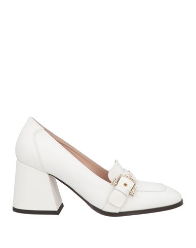 Trussardi Woman Loafers White Size 10 Soft Leather
