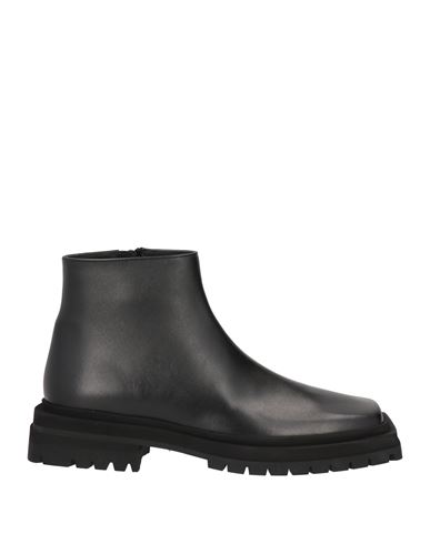 Trussardi Man Ankle Boots Black Size 13 Soft Leather