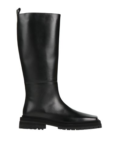 Trussardi Man Knee Boots Black Size 12 Soft Leather