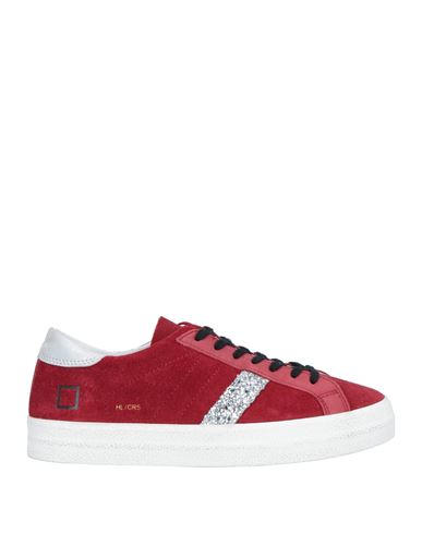 Date D. A.t. E. Woman Sneakers Red Size 5.5 Soft Leather, Textile Fibers