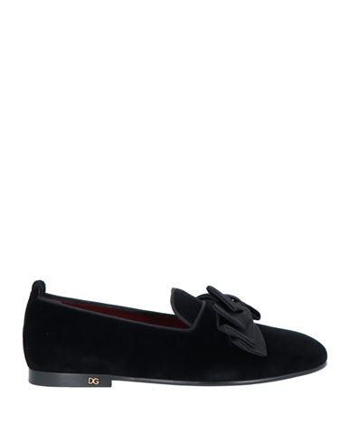 Dolce & Gabbana Man Loafers Black Size 8.5 Textile Fibers
