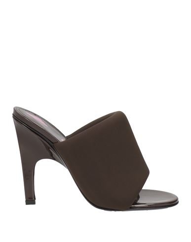 Attico The  Woman Sandals Cocoa Size 7.5 Textile Fibers In Brown