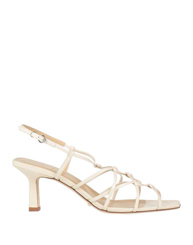 Aeyde Aeydē Woman Sandals Ivory Size 8.5 Soft Leather In White