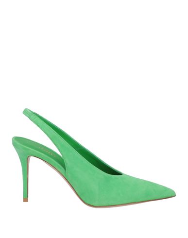 Le Silla Woman Pumps Green Size 10 Soft Leather