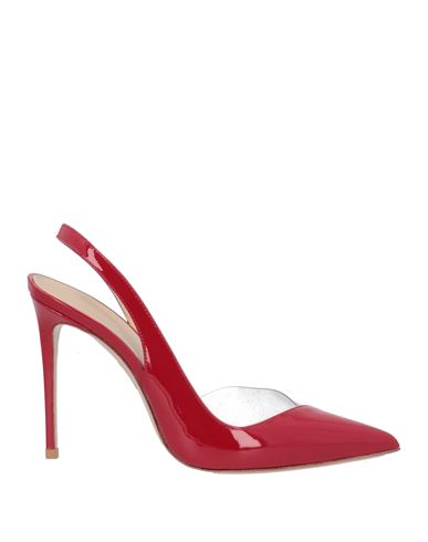 Le Silla Woman Pumps Red Size 10 Soft Leather