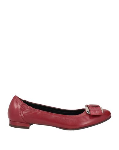 Anna F. Woman Ballet Flats Brick Red Size 8.5 Soft Leather