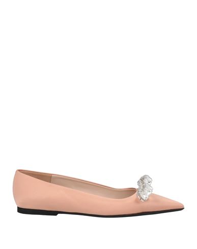 N°21 Woman Ballet Flats Blush Size 11 Textile Fibers In Pink