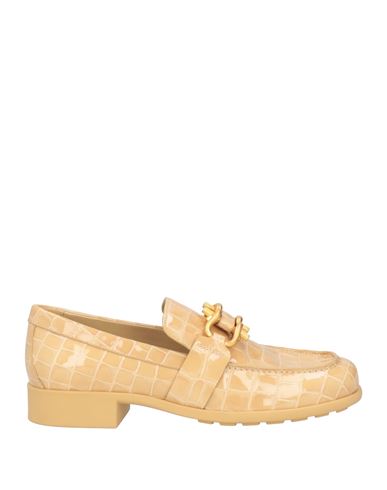 Shop Bottega Veneta Woman Loafers Beige Size 7 Soft Leather